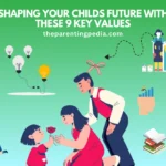 Illustration showing children learning values, skills, and creativity, guiding their future.