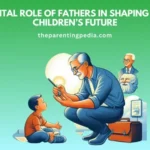 Illustration depicting fathers guiding children, symbolizing their vital role in development