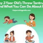 How 3 years old child shows tantrums