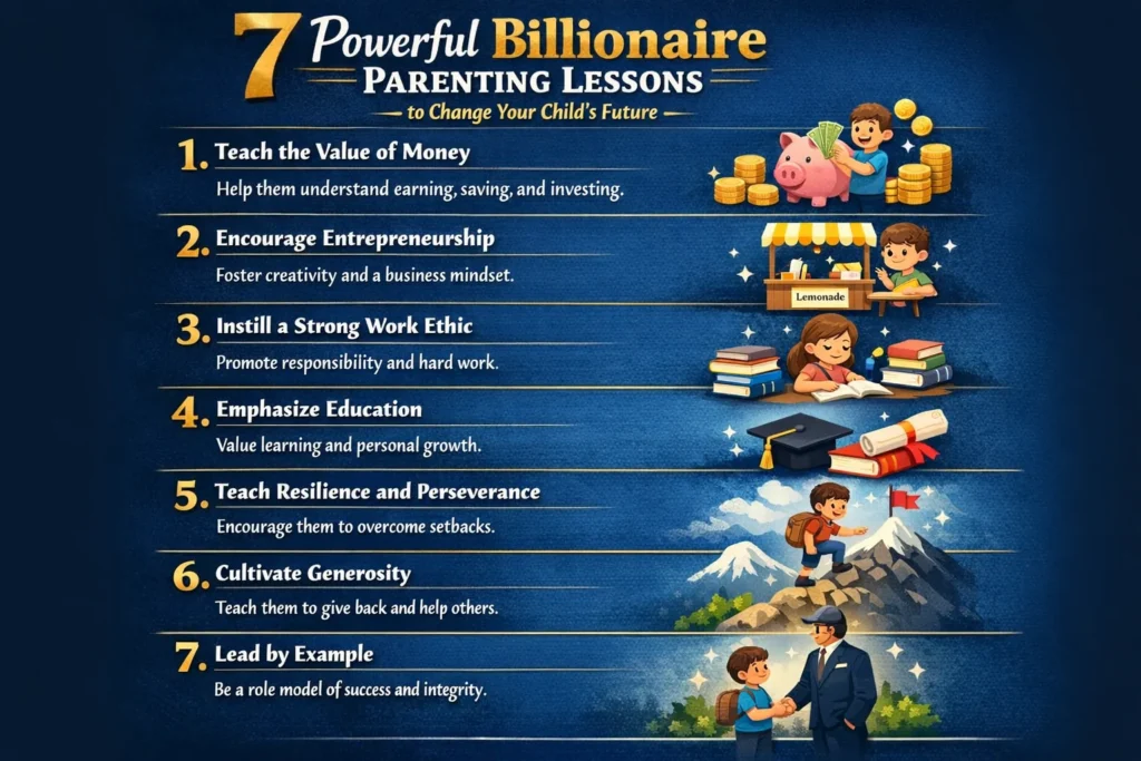 billionaire parenting lessons for child success