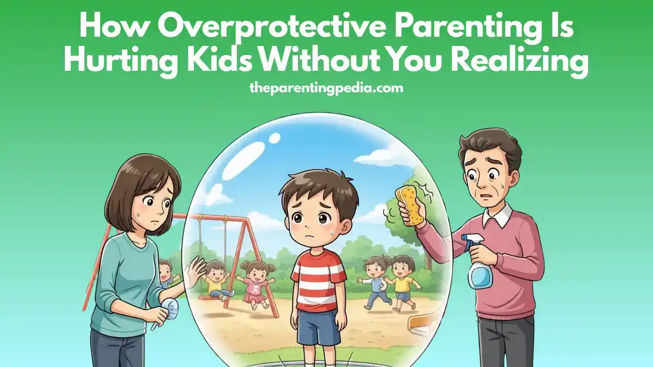 Illustration showing how overprotective parenting affects children’s confidence and independence