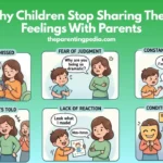 Children emotionally disconnecting from parents due to poor communication habits and stop sharing feelings