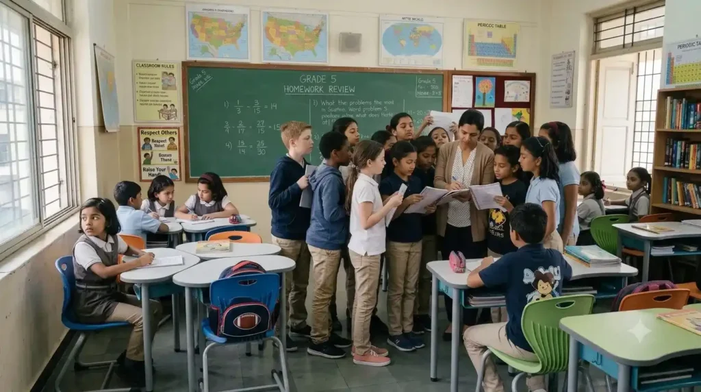 Child Anxiety Symptoms: child sitting alone in a classroom while classmates interact
