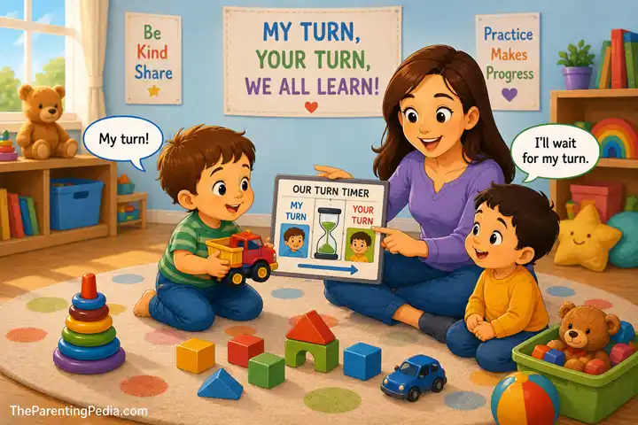 Teaching children to share with turn-taking