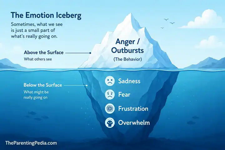 Understand Emotional Literacy for Children using the emotion iceberg