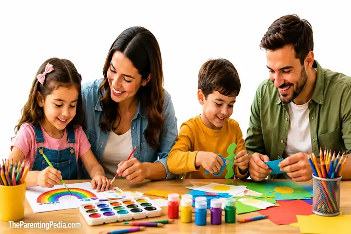 Encourage Creativity in Children Through Family Art
