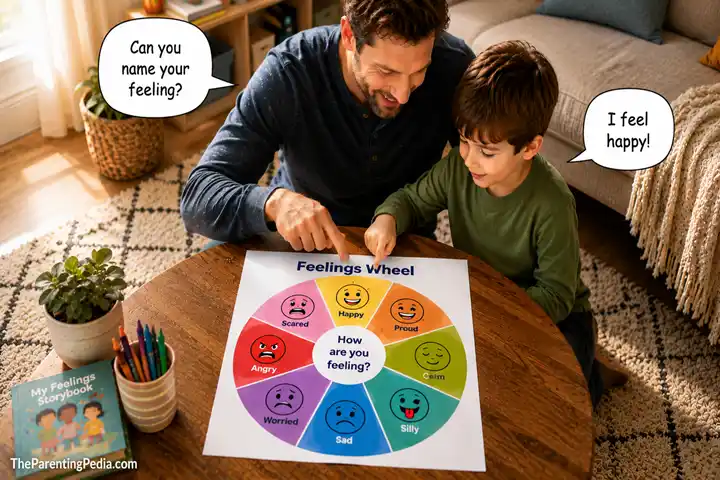 Emotional Literacy for Children using a feelings chart