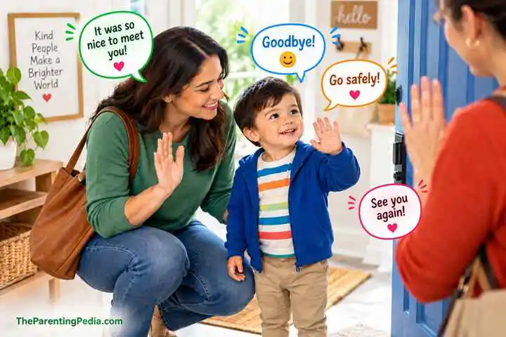 Manners among preschool children during a polite goodbye