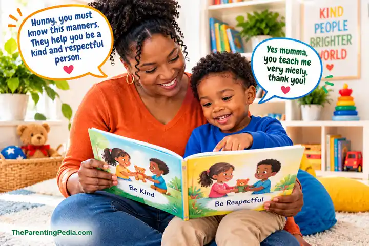 Manners among preschool children learning kindness with a parent