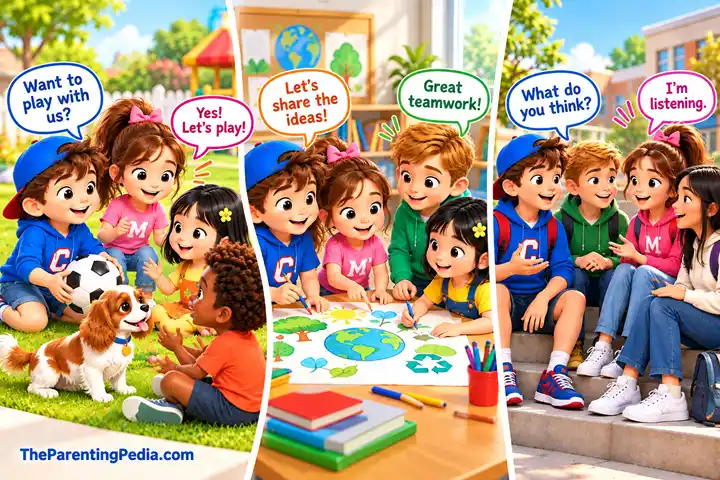Peer Relationships in Child Development through teamwork and play