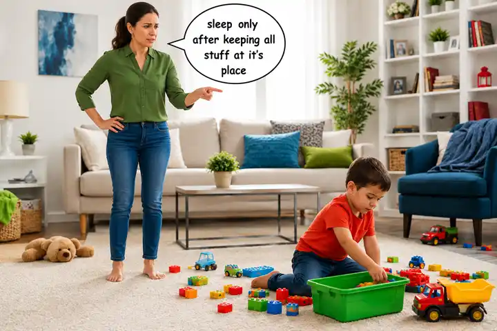 Get Your Child to Listen and clean up toys