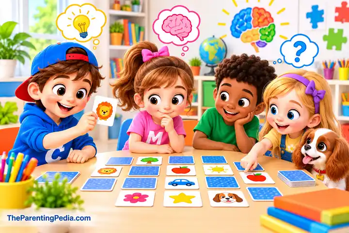 Brain Gym Exercises for Kids using a memory game