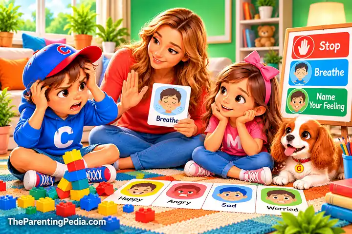 Parents build awareness in children by teaching emotional self-awareness.